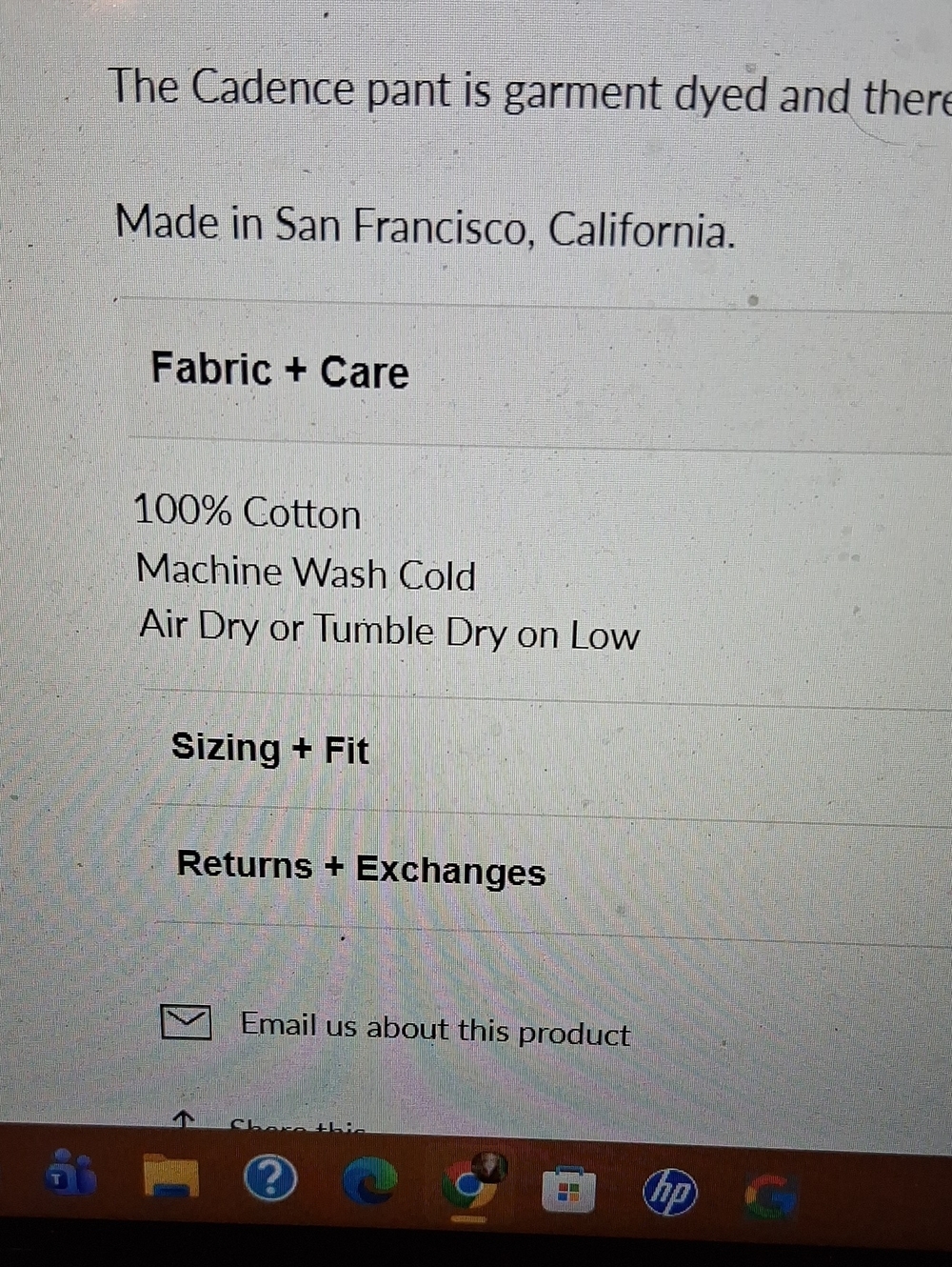 Curator SF The Cadence Pants Black XS New - Picture 5 of 9